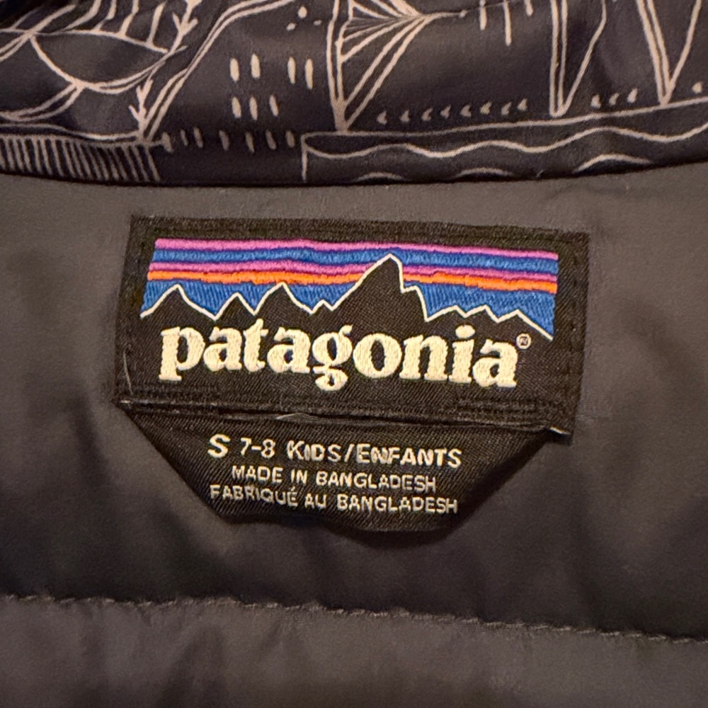 Patagonia kids navy print Jacket - Picture 5 of 6